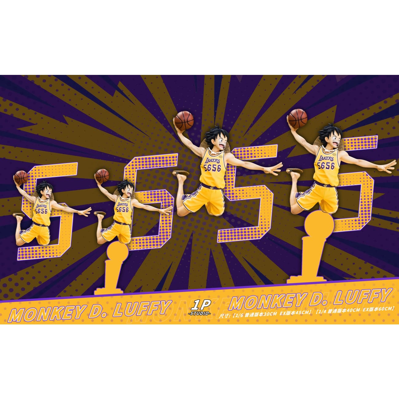 1P Studio - Purple Gold Monkey D. Luffy