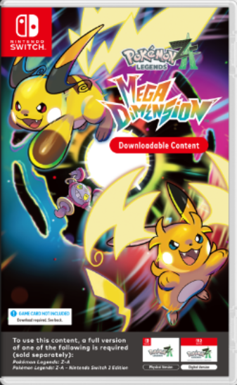 Nintendo Switch Game Title - Pokemon™ Legends: Z-A – Mega Dimension Code in Box