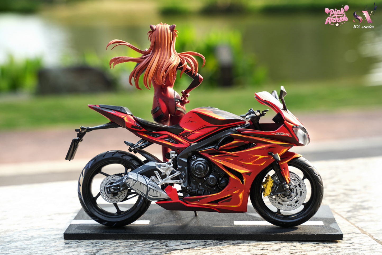Aetheria Studio X SX Studio - Asuka Langley Sohryu Motorcycle Girl
