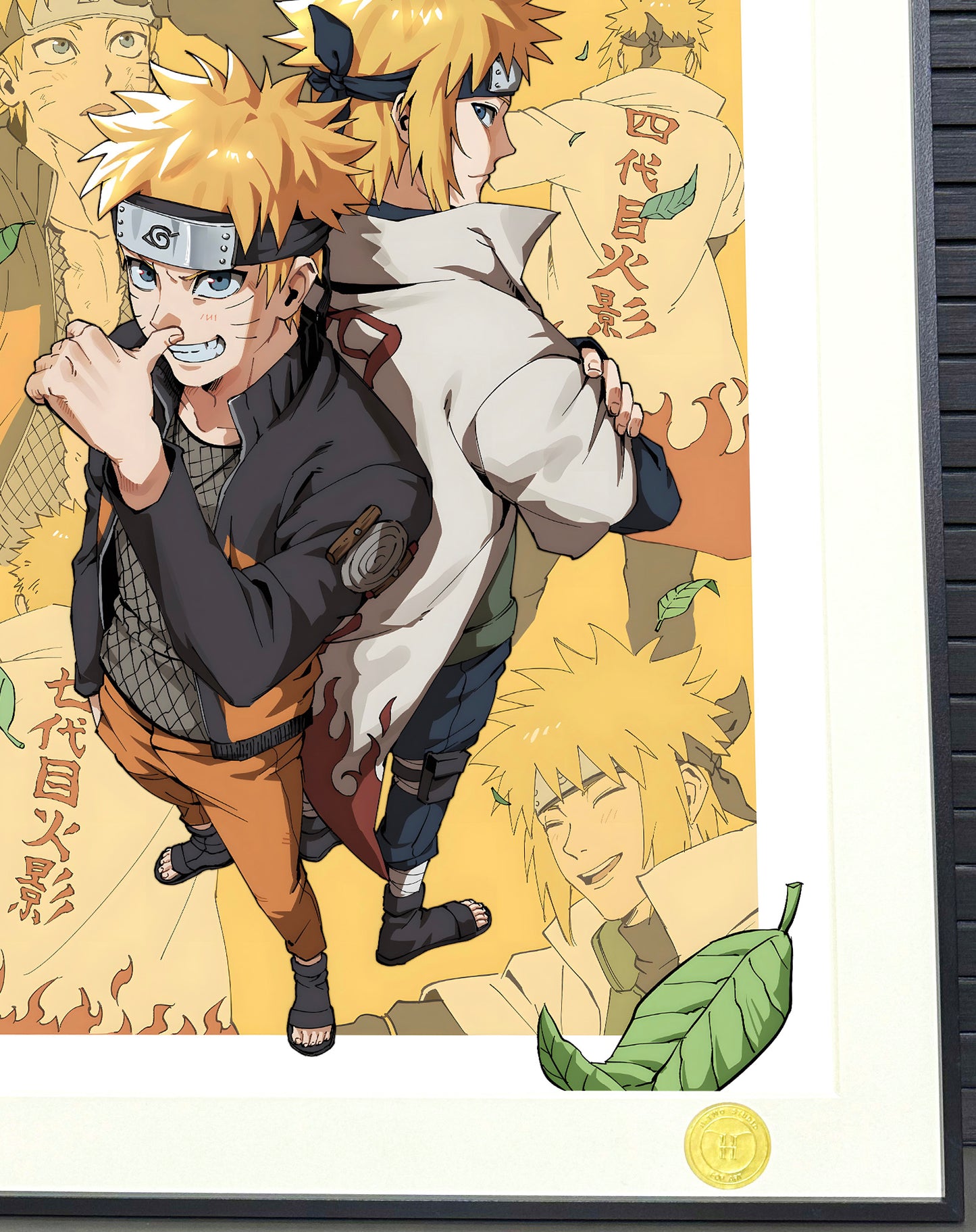 H-TWO Studio - Naruto Uzumaki & Minato Namikaze Poster Frame