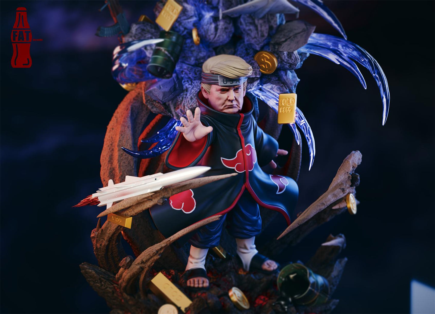 FAT BOY Studio - Trump Cosplay Naruto Akatsuki