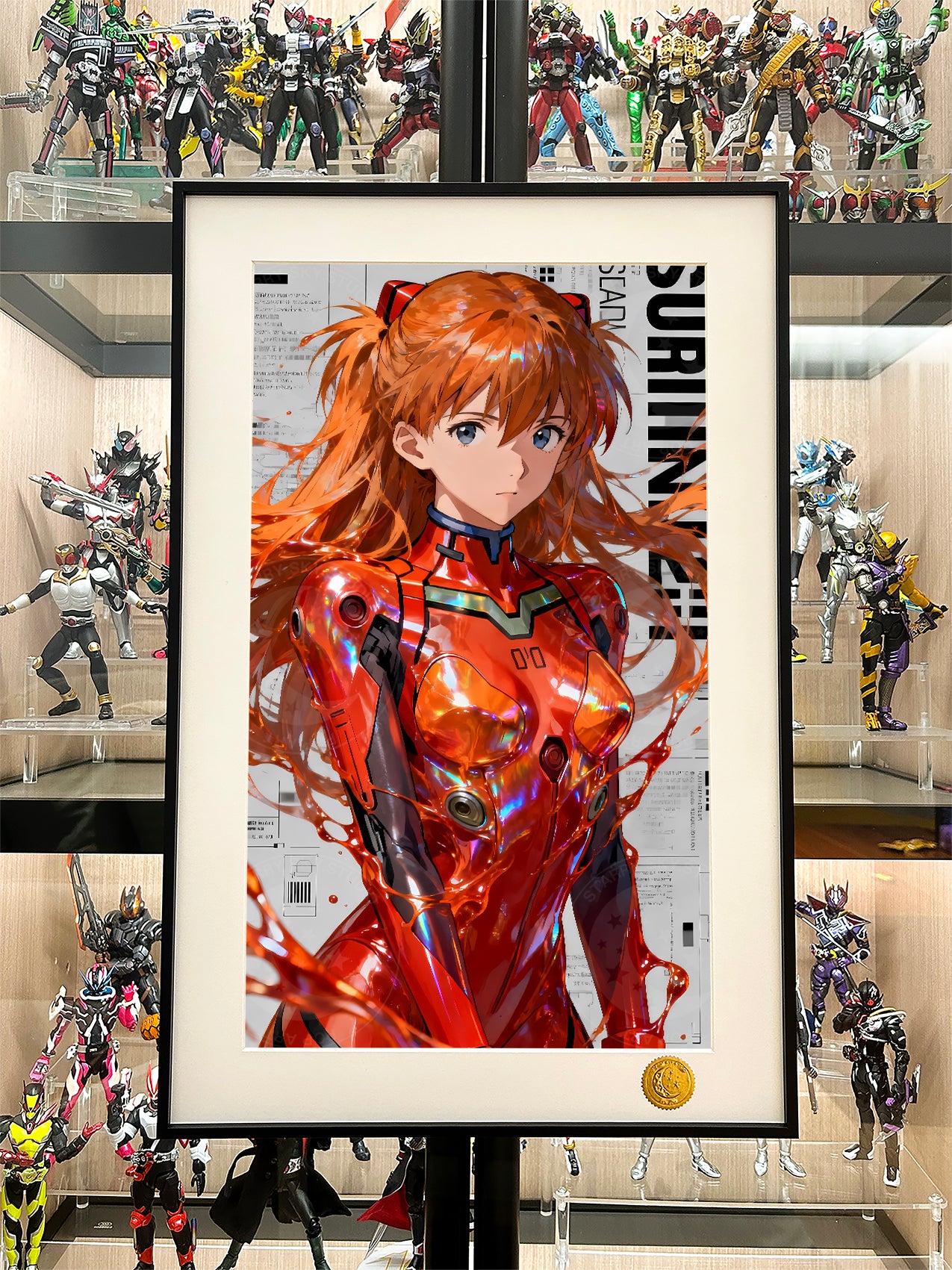 Xing Kong Studio - Vibrant Asuka Langley Soryu Poster Frame [2