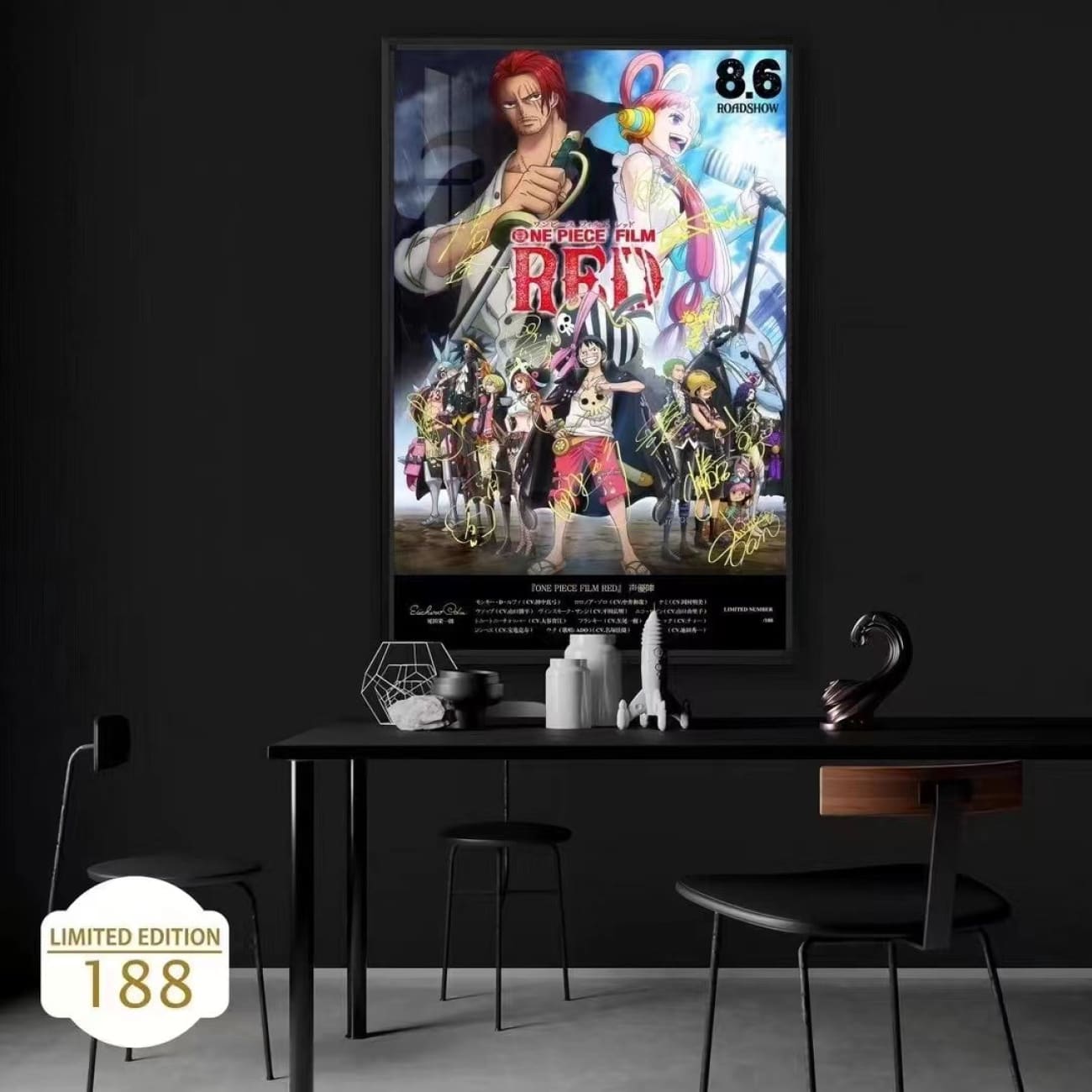 8.6 Roadshow - One Piece Film Red Poster Frame