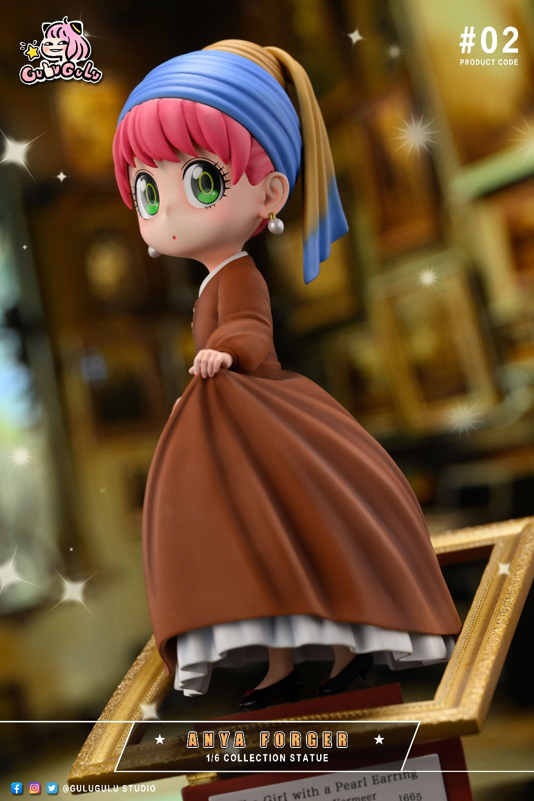 GULUGULU Studio - Anya Forger Cosplay Girl with a Pearl Earring