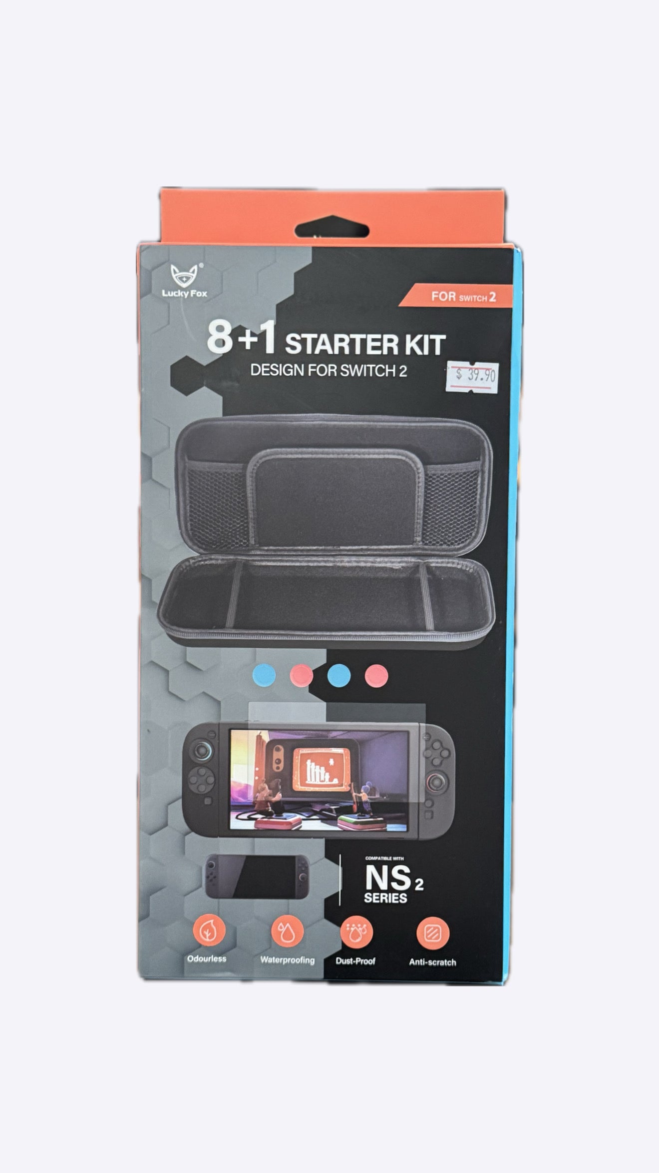 Lucky Fox - 8 in 1 Carrying Case for Nintendo Switch 2