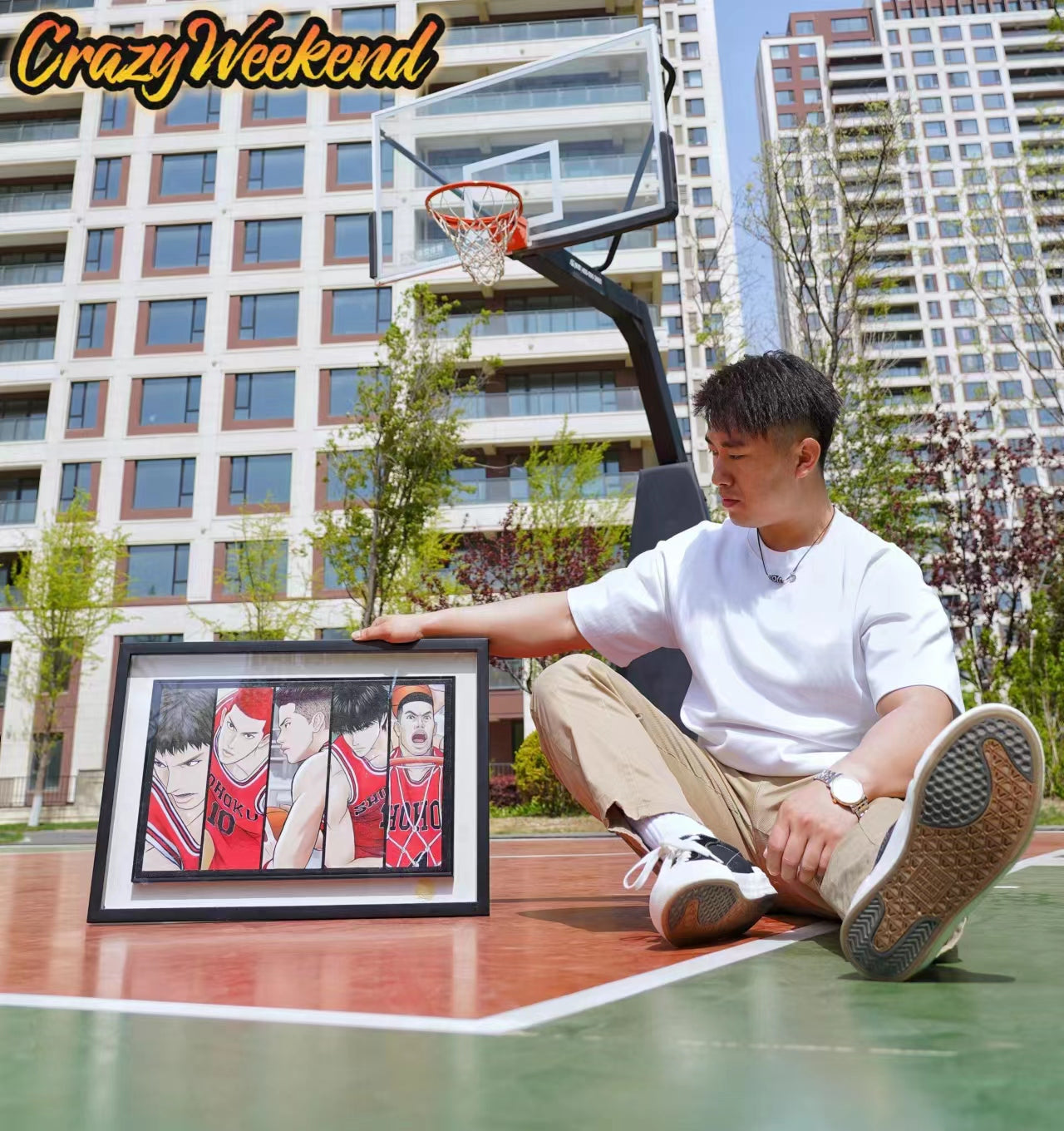 Crazy Weekend - Youth Never Gone: 'The First Slam Dunk' Oil Painting