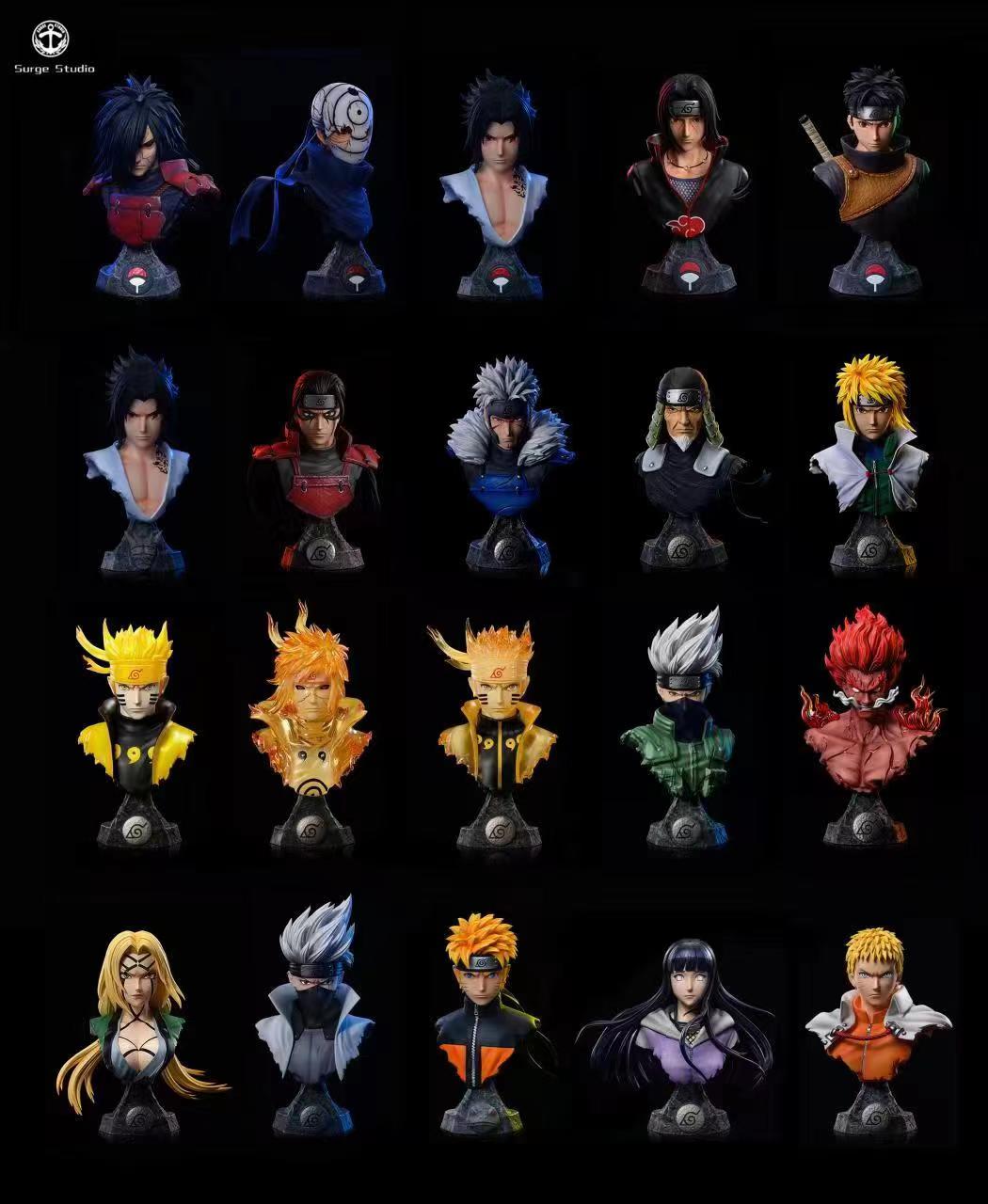 Surge Studio - Naruto Hokage Bust / Hinata Hyuga Bust