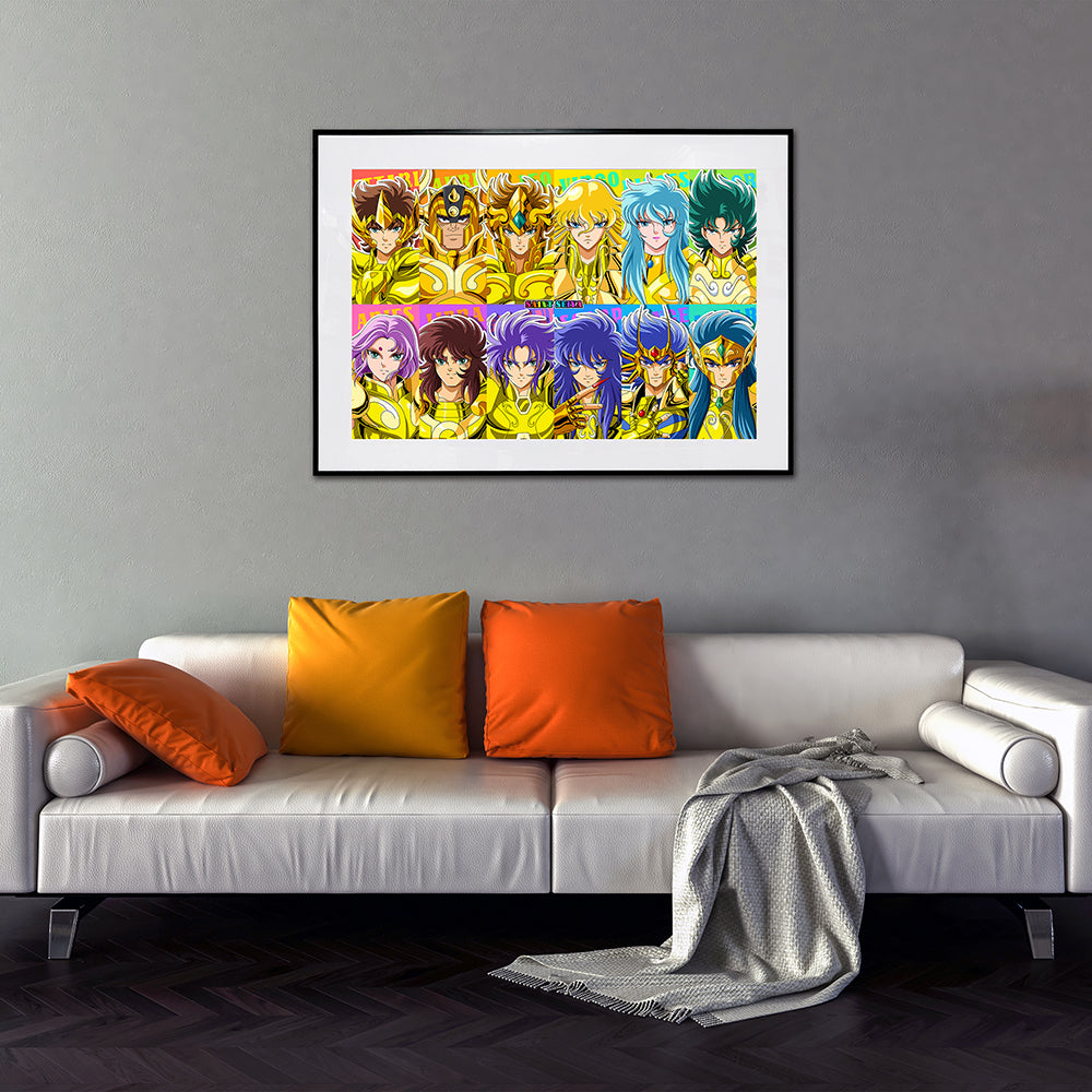 Mystical Art x Ronson - Knights of the Zodiac: Saint Seiya Poster Frame