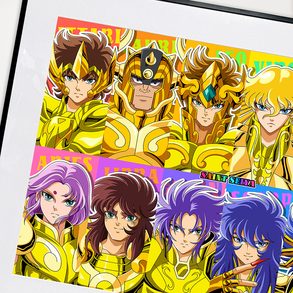 Mystical Art x Ronson - Knights of the Zodiac: Saint Seiya Poster Frame