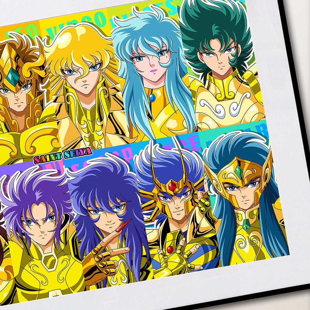 Mystical Art x Ronson - Knights of the Zodiac: Saint Seiya Poster Frame