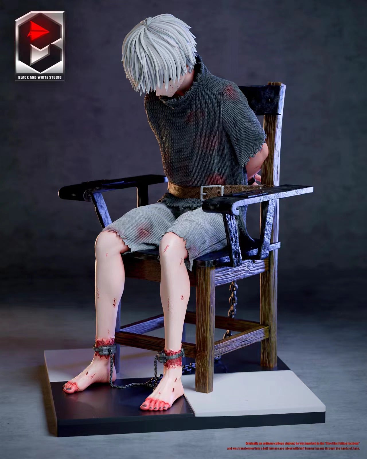 Black And White Studio / BW Studio - Ken Kaneki Sitting On Chair