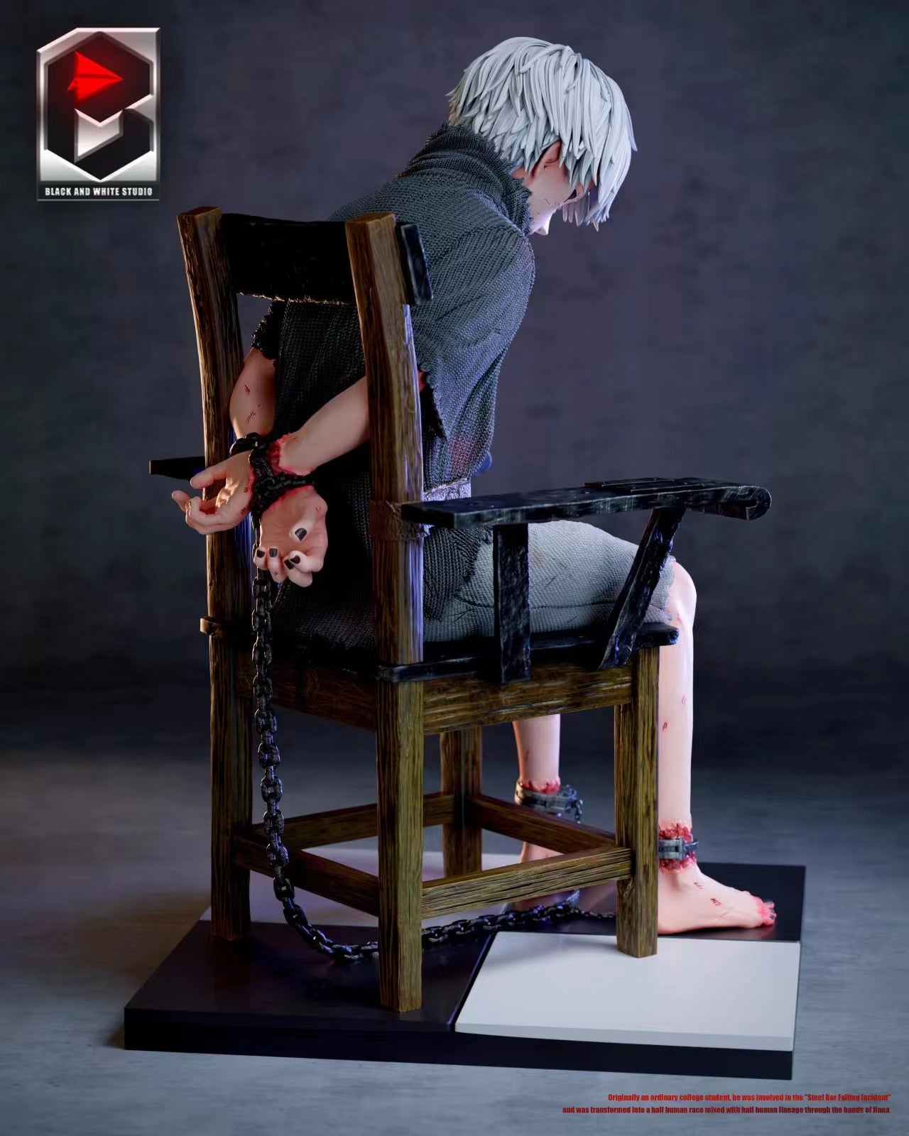 Black And White Studio / BW Studio - Ken Kaneki Sitting On Chair