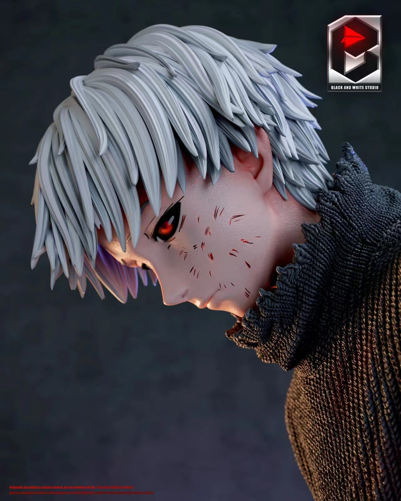 Black And White Studio / BW Studio - Ken Kaneki Sitting On Chair