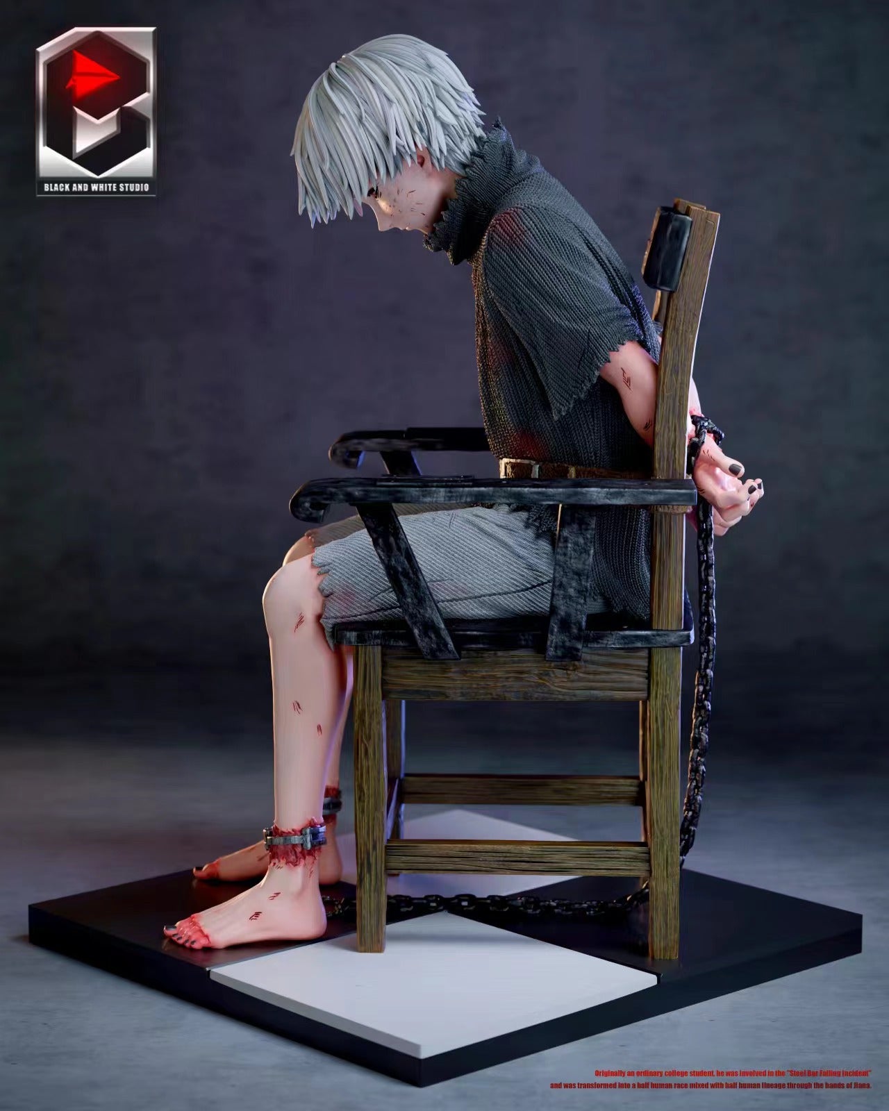 Black And White Studio / BW Studio - Ken Kaneki Sitting On Chair