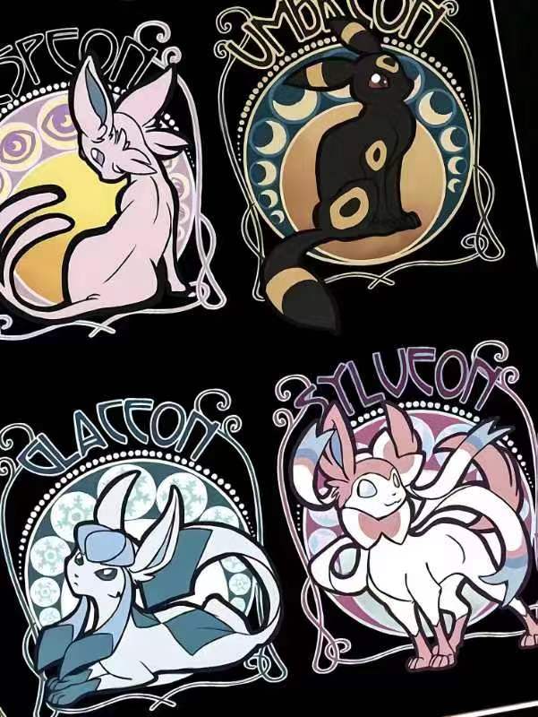 Xing Kong Studio - Eeveelution Poster Frame
