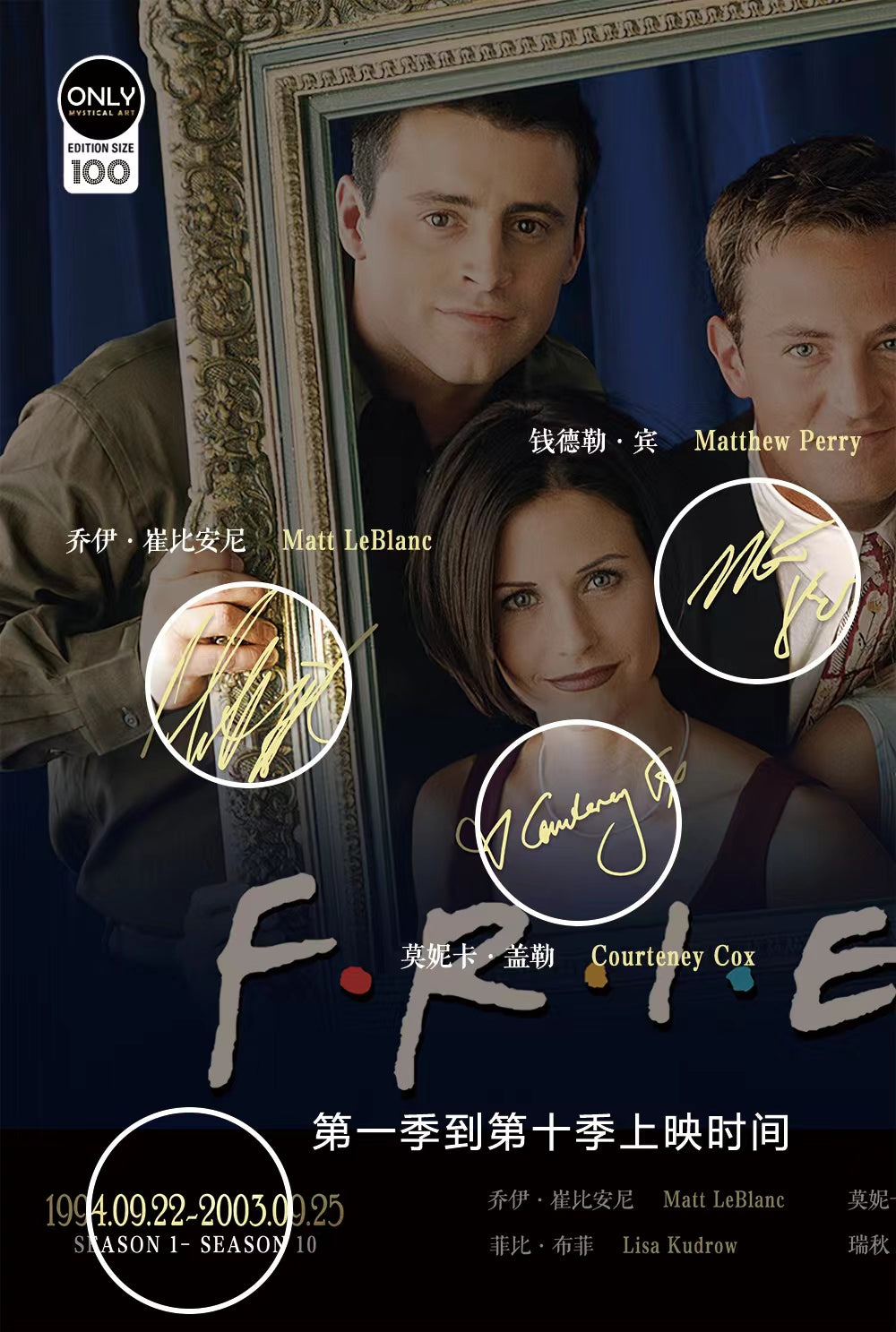Mystical Art - Friends' Protagonist Actor Poster Frame
