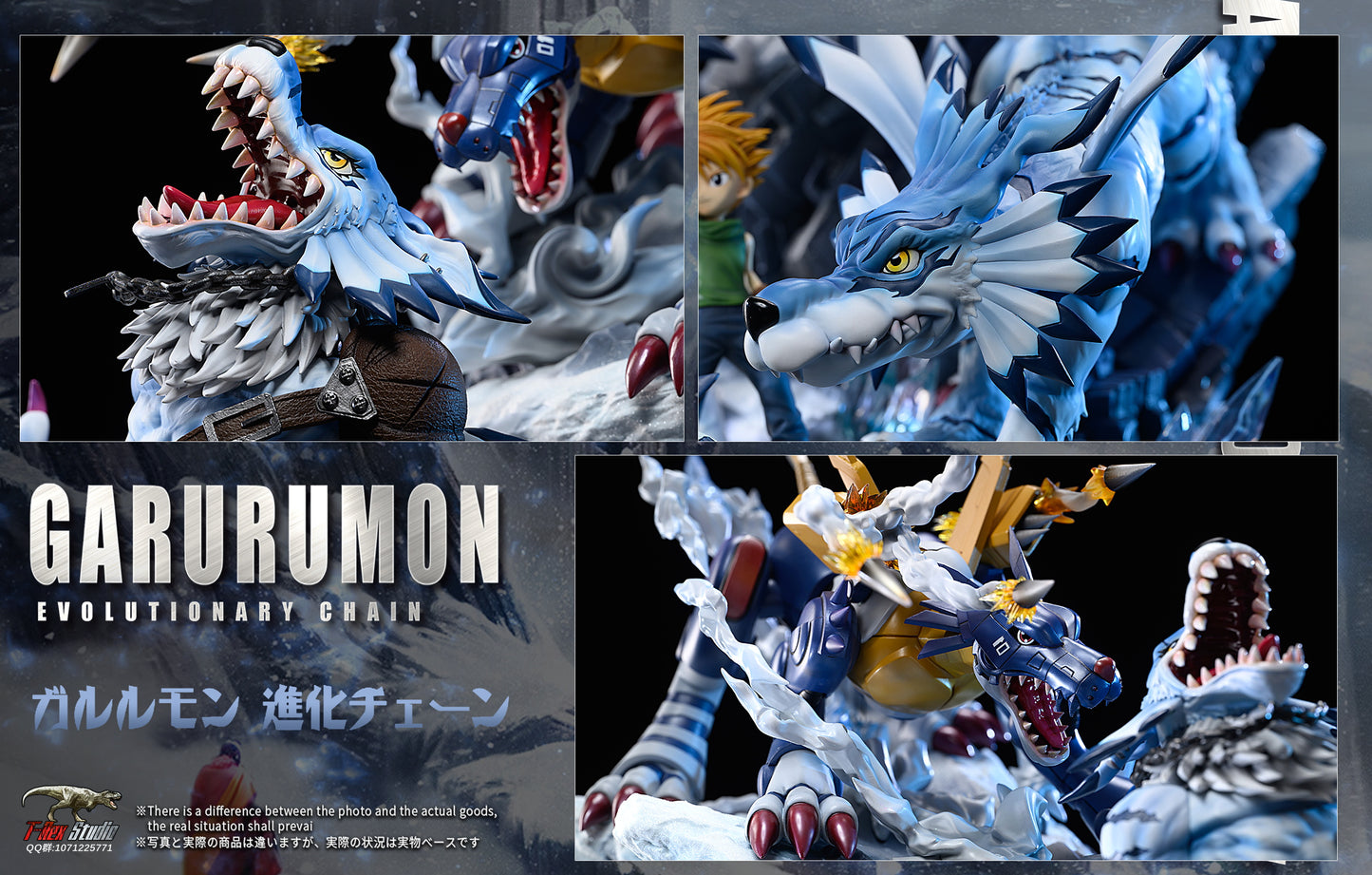 T-Rex Studio - Garurumon Evolution Group