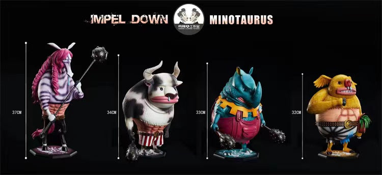 Clone Studio / Human Cloning Studio - Impel Down 4 Minotaurus (Minotaurus, Minozebra, Minokoala & Minorhinoceros)