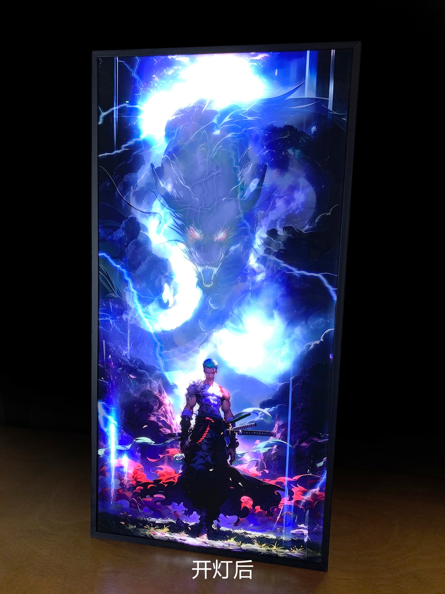 Mystical Art - Roronoa Zoro Light Guide Poster Frame