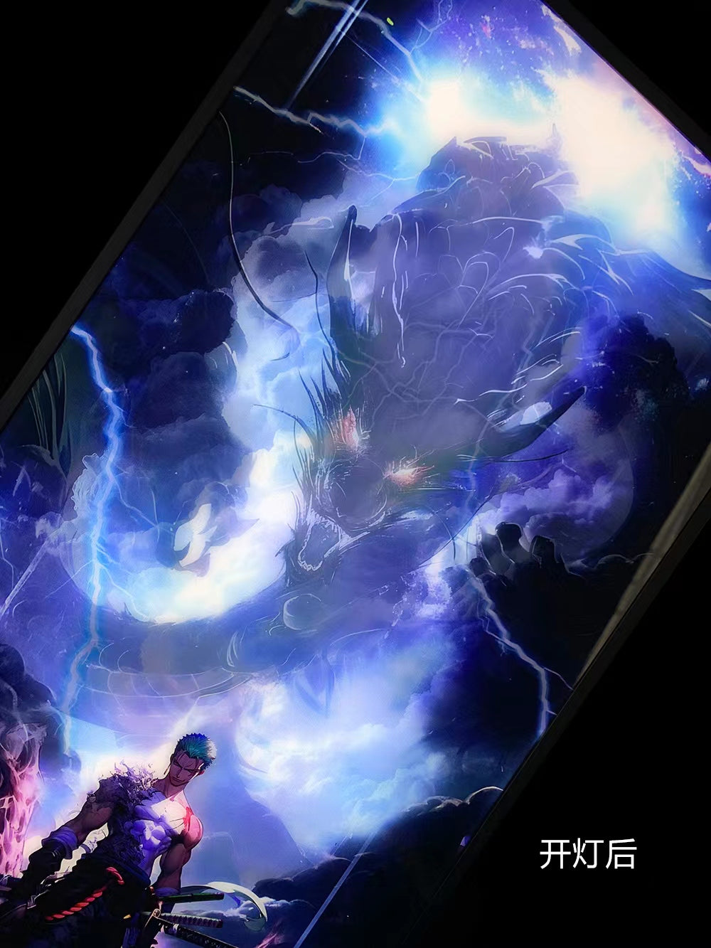 Mystical Art - Roronoa Zoro Light Guide Poster Frame
