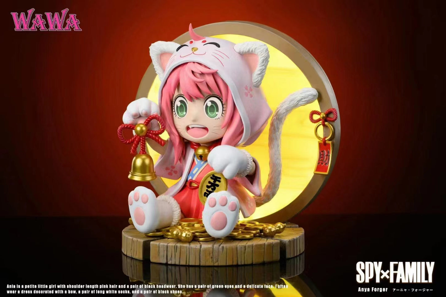 WAWA Studio - Anya Forger Cosplay Lucky Cat