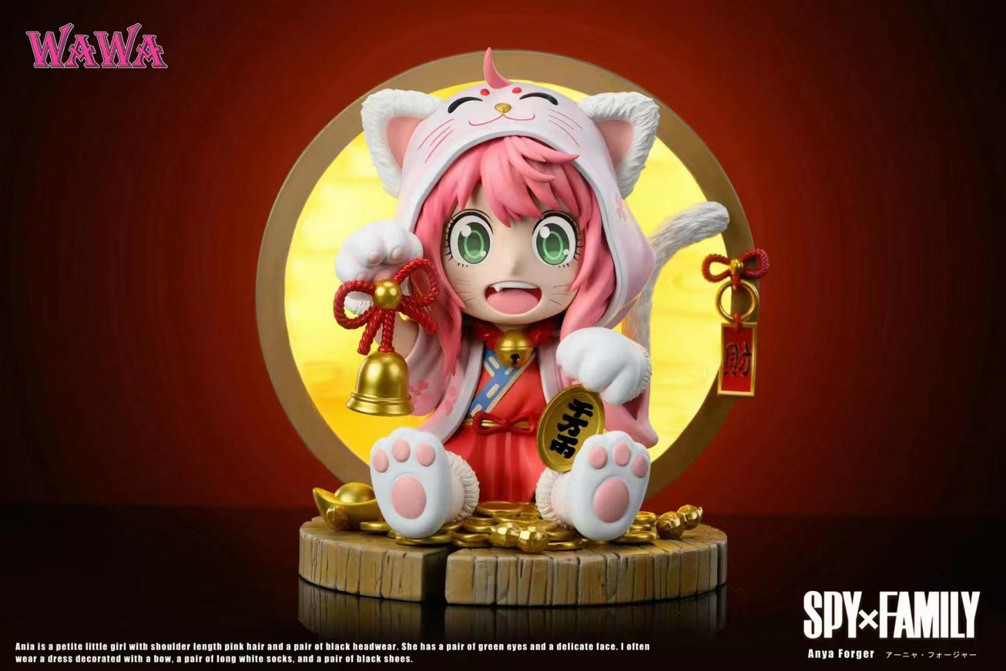 WAWA Studio - Anya Forger Cosplay Lucky Cat