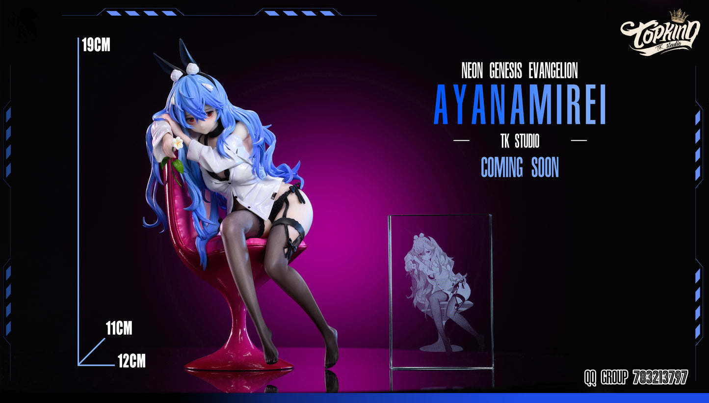 Top King Studio - Sitting Rei Ayanami Long Hair Ver.