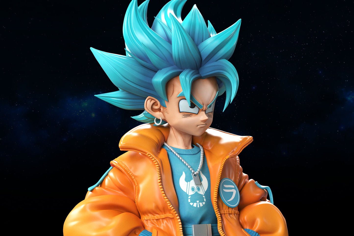 Guai Li Studio - Standing Fashion Trend Super Saiyan Blue Son Goku