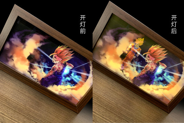 Mystical Art - Son Goku & Son Gohan Light Guide Poster Frame