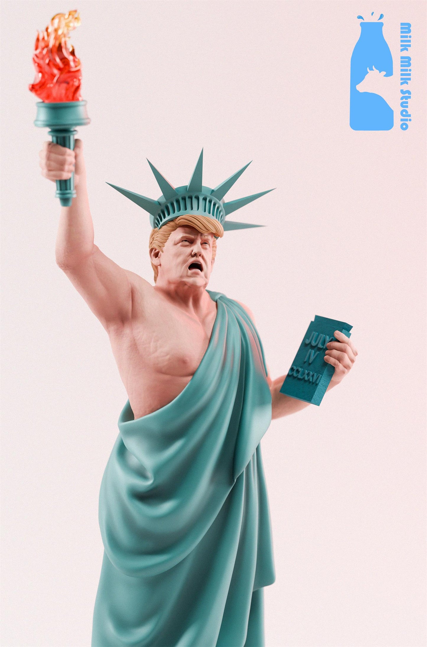 Milk Milk Studio (MMS) - Donald Trump Cosplay Statue of Liberty