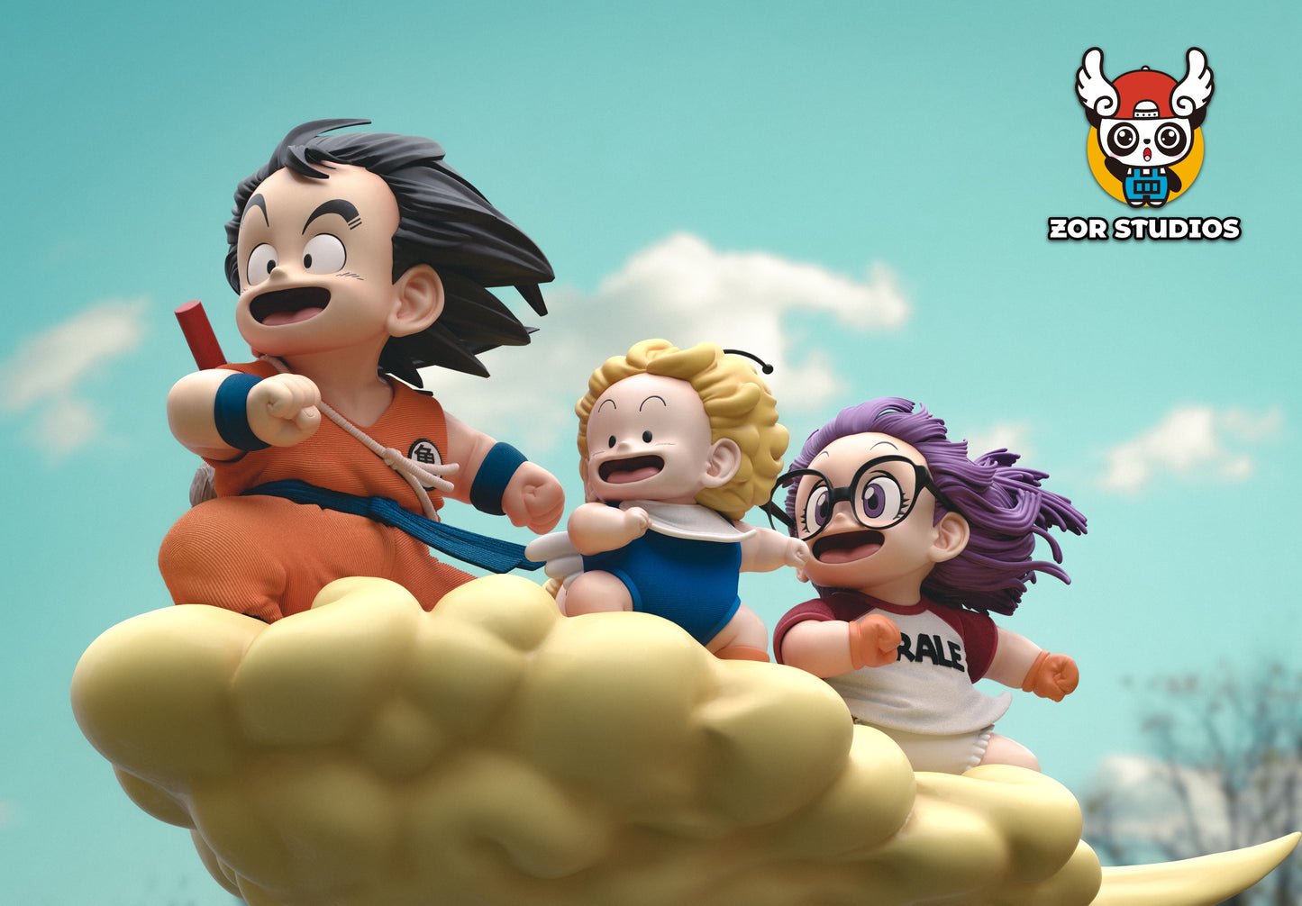 ZOR Studio - Son Goku & Arale Norimaki Riding Clouds