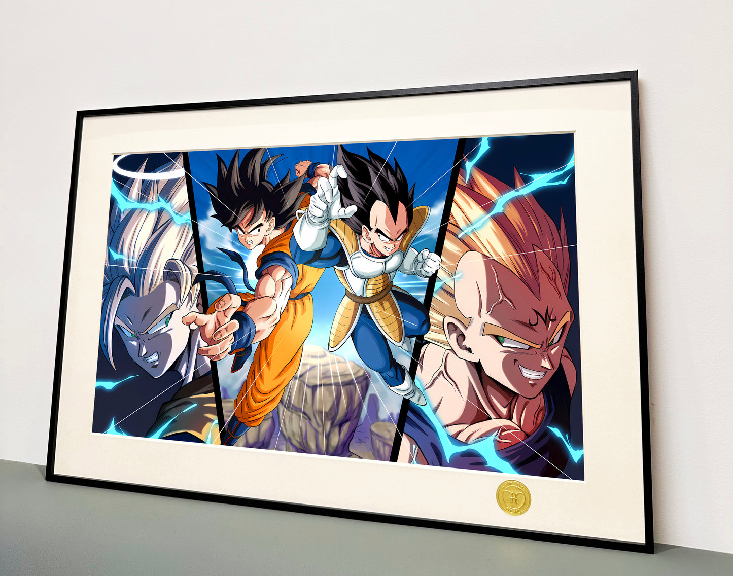 H-TWO Studio - Son Goku & Vegeta Poster Frame
