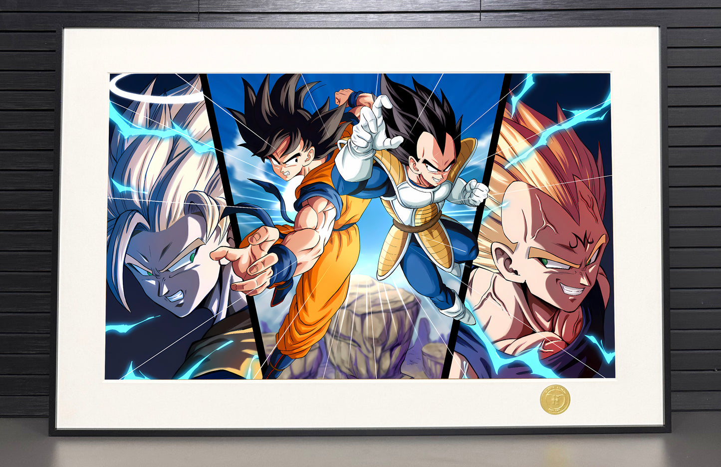 H-TWO Studio - Son Goku & Vegeta Poster Frame