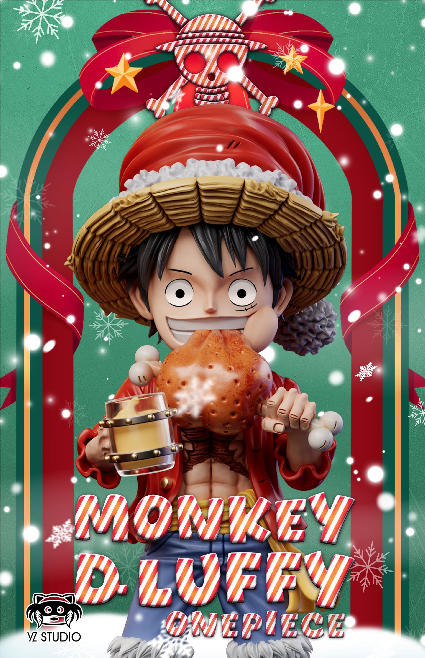 YZ Studio - Christmas Monkey D. Luffy