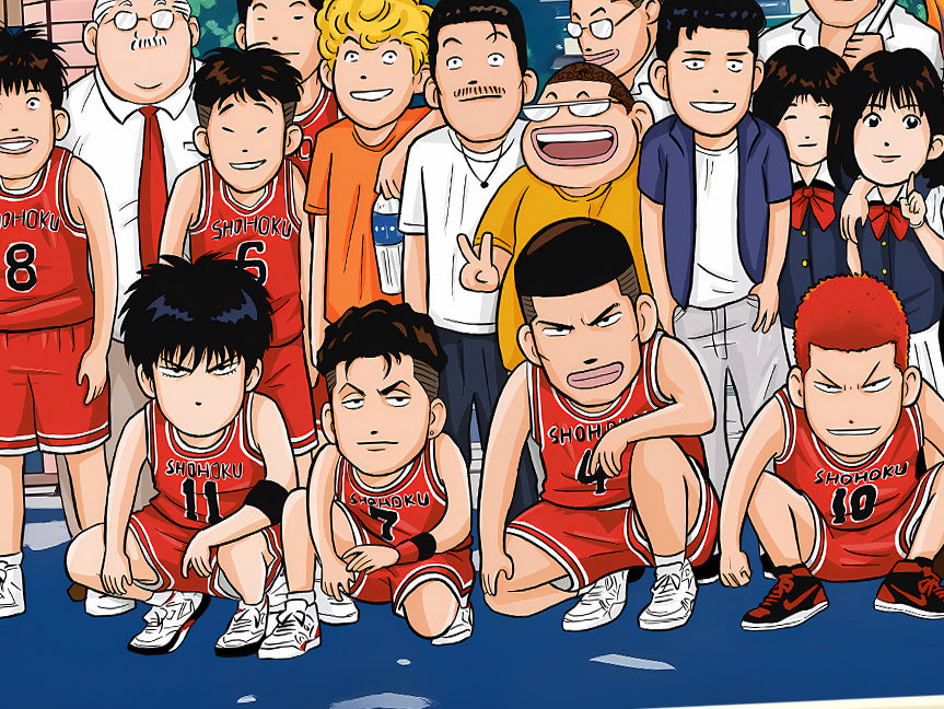 Xing Kong Studio - Slam Dunk Family Portrait Chibi Version Poster Frame