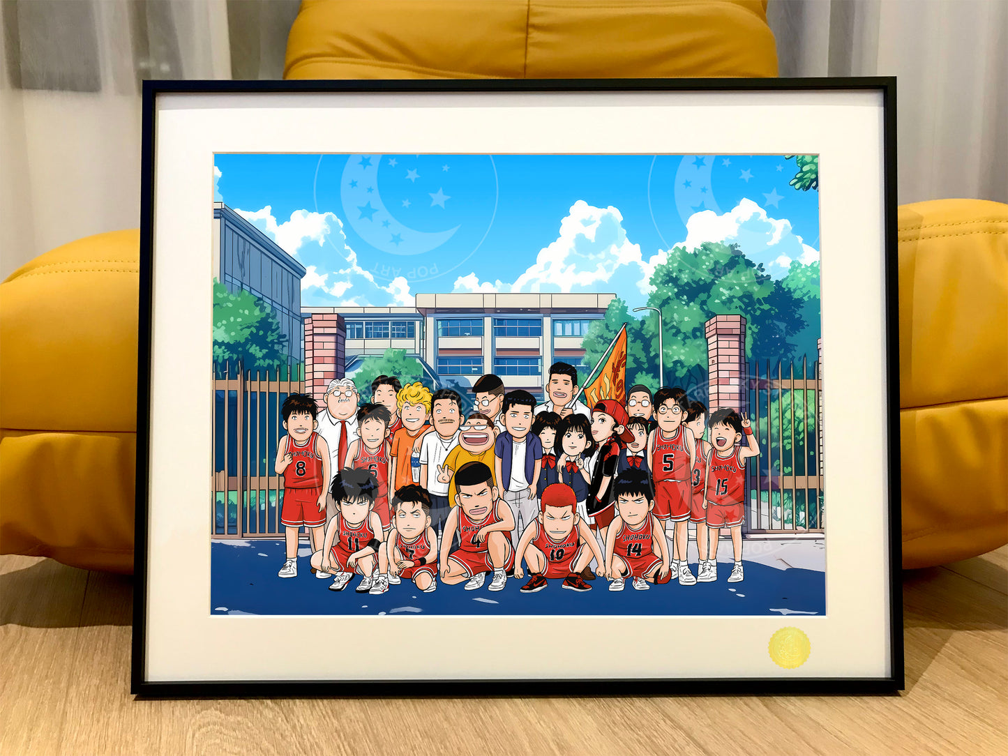 Xing Kong Studio - Slam Dunk Family Portrait Chibi Version Poster Frame