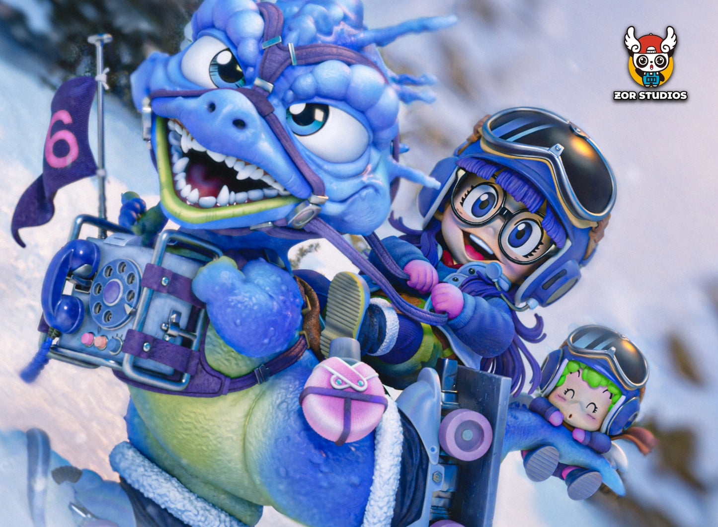 ZOR Studio - Arale Riding a Dragon