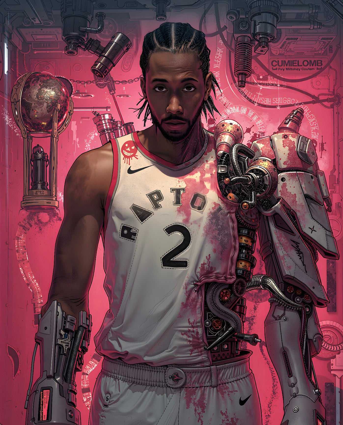 H-TWO Studio - Kawhi Leonard Raptors Clippers Poster Frame