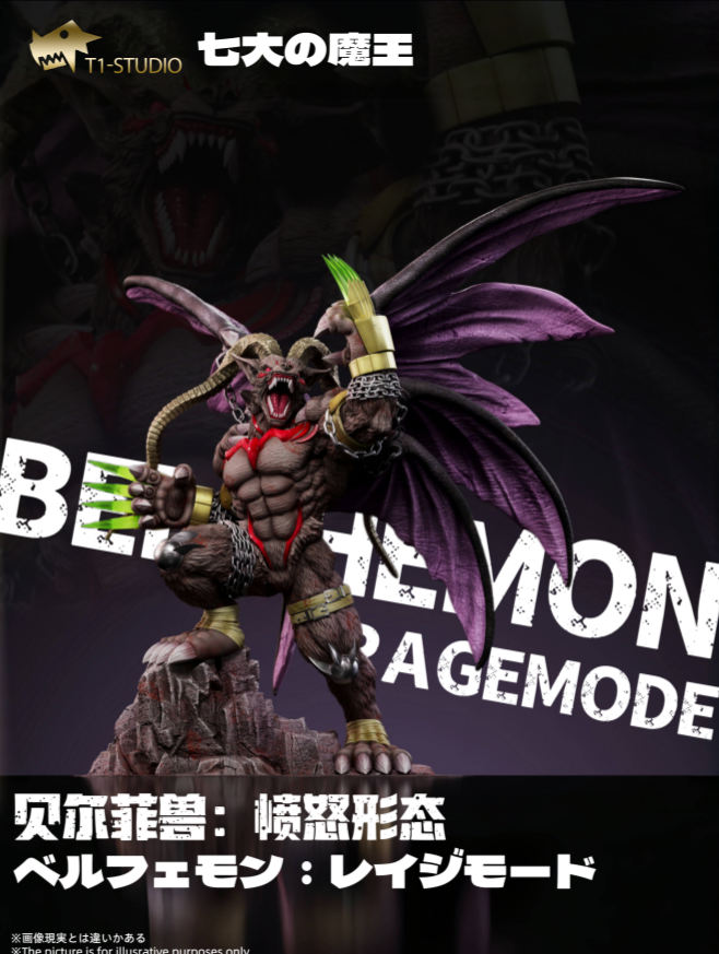 T1 Studio - The Seven Great Demon Lords Sloth Sin Belphemon Rage Mode