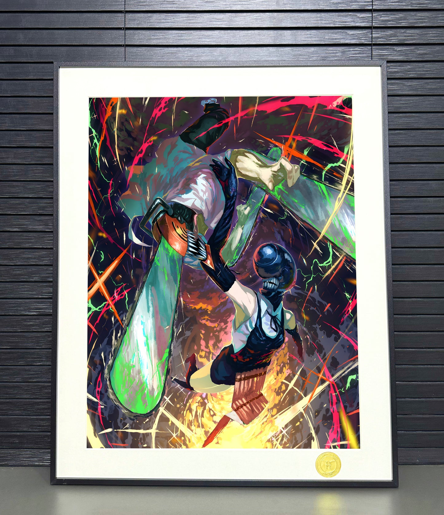 H-Two Studio - Denji & Reze Poster Frame