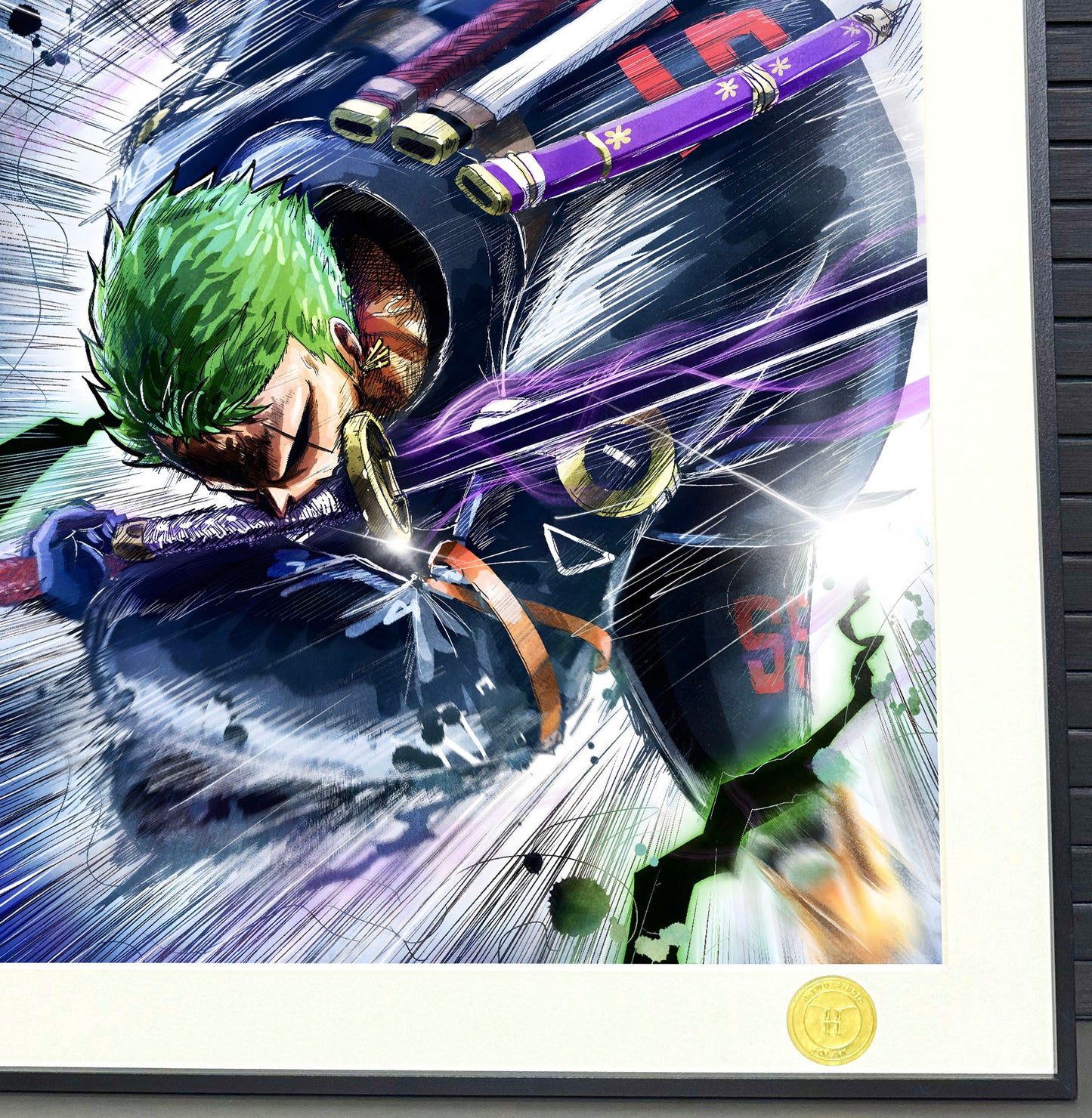 H-Two Studio - Egghead Arc Zoro Poster Frame