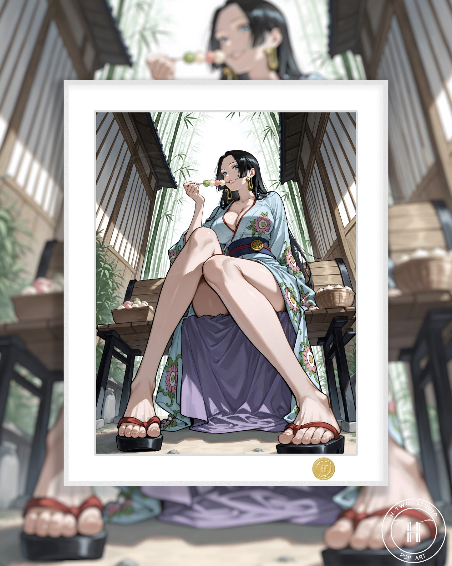 H-Two Studio - Kimono Boa Hancock Poster Frame
