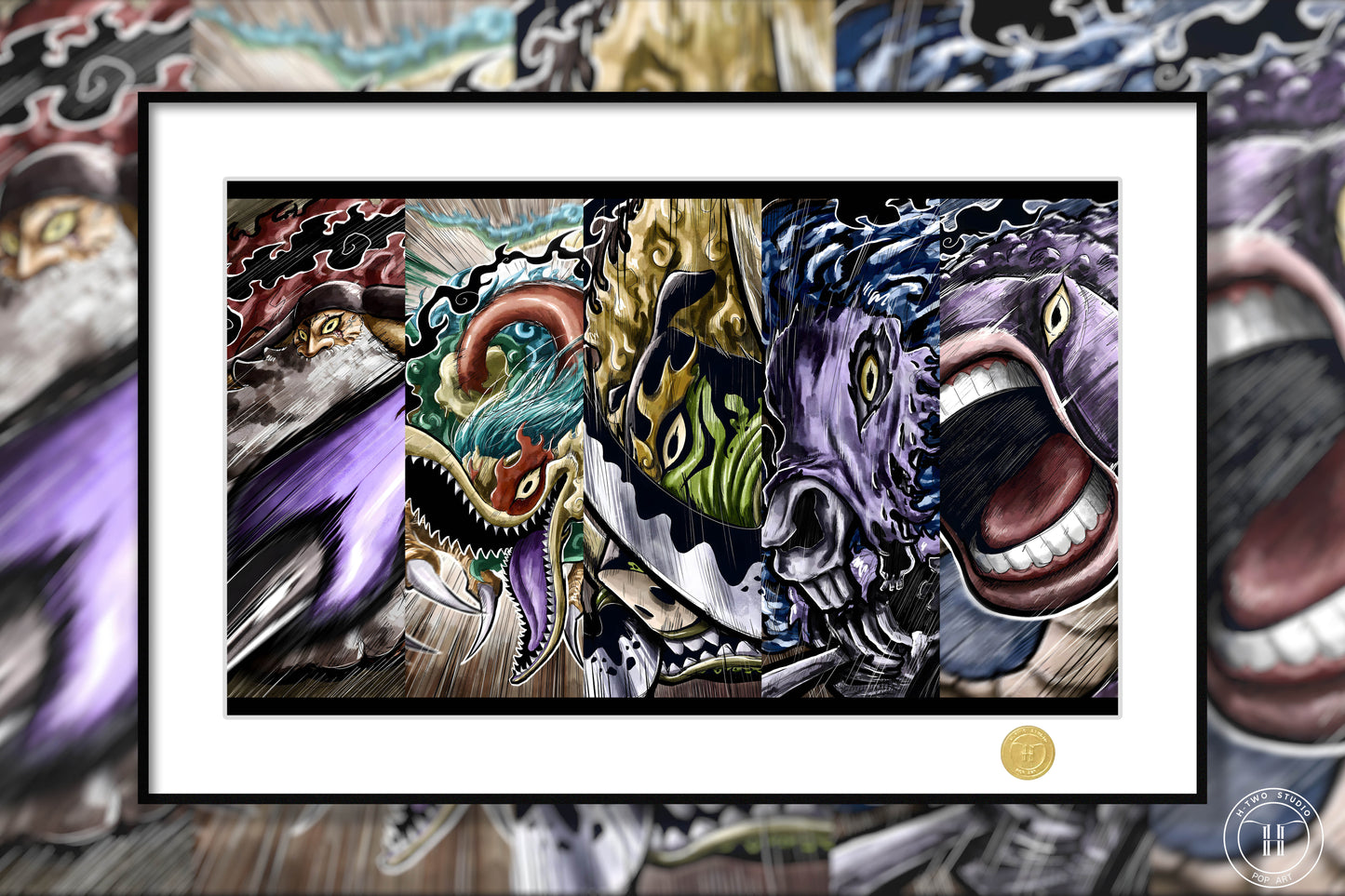 H-Two Studio - Awakening the Five Elders Poster Frame