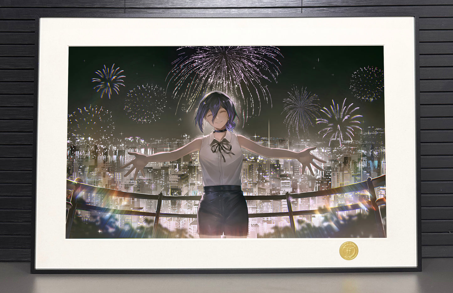 H-Two Studio - Fireworks Reze Poster Frame
