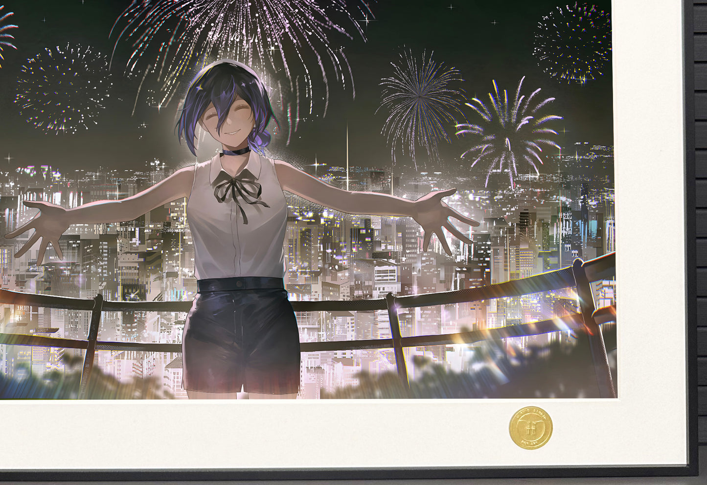 H-Two Studio - Fireworks Reze Poster Frame
