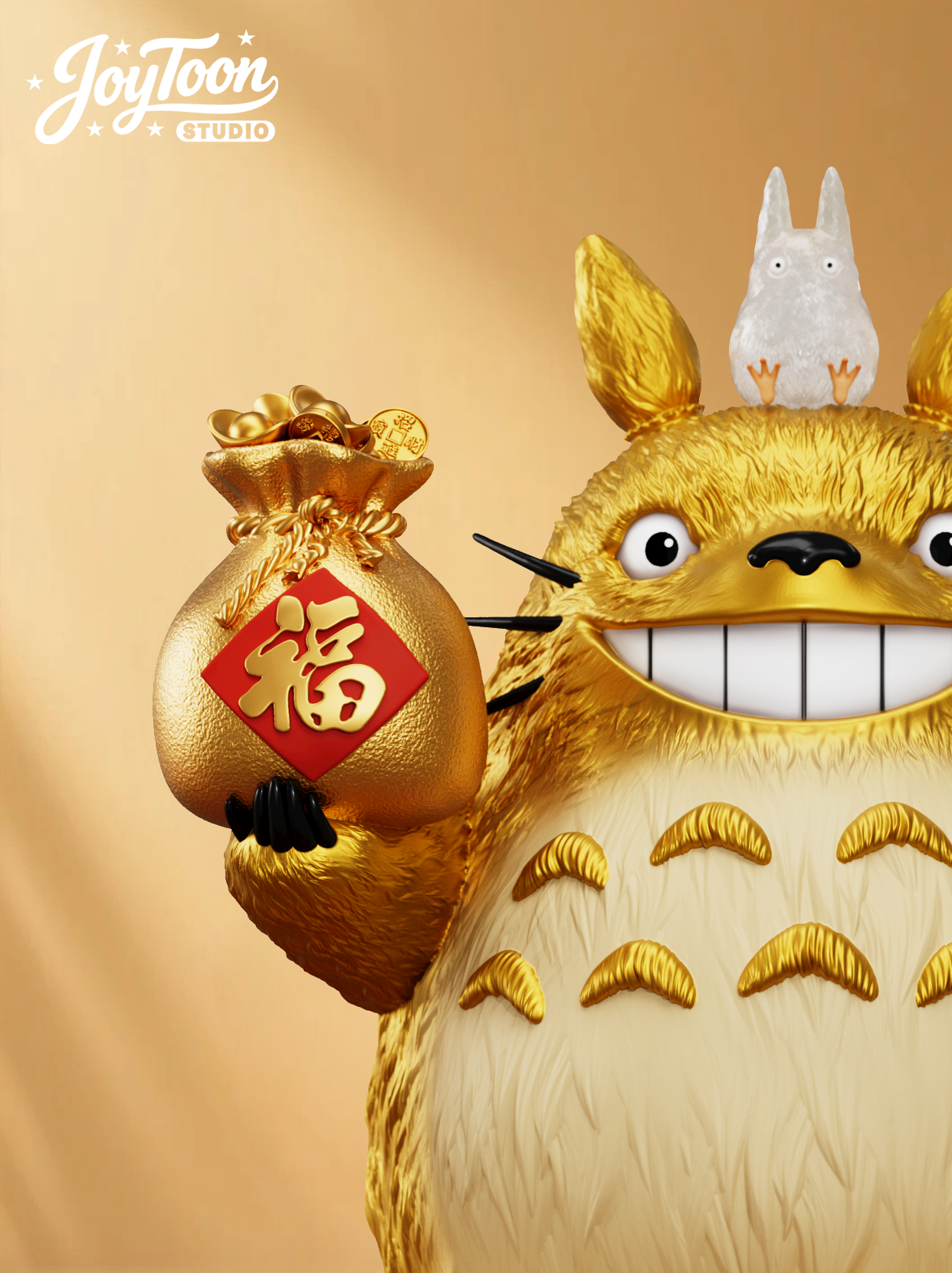 Joy Toon Studio - Lucky Golden Totoro