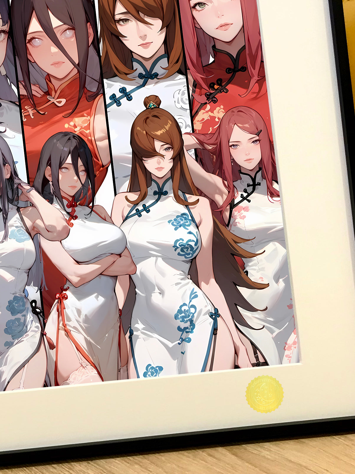 Xing Kong Studio - Naruto Girl Group Poster Frame