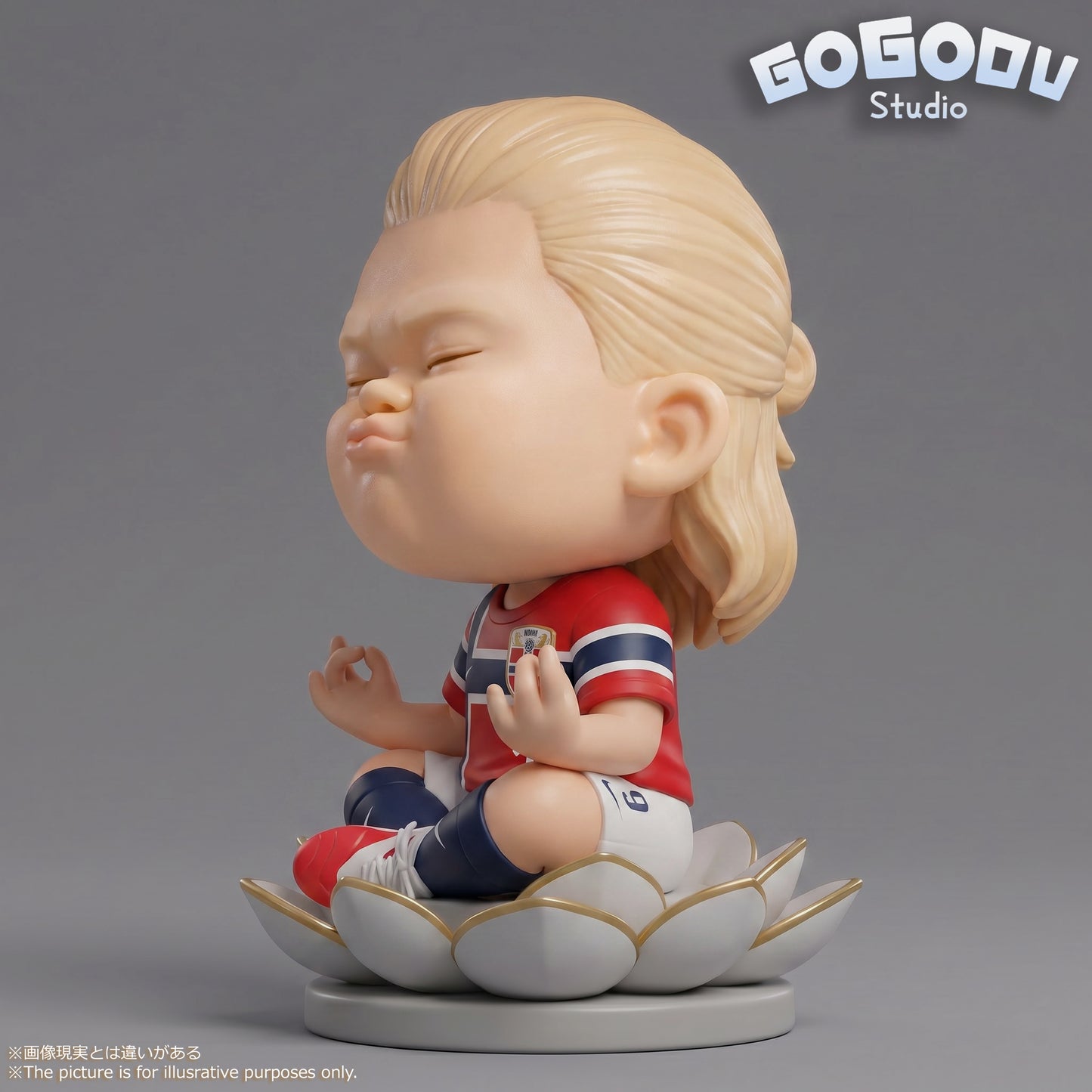 GOGODU Studio - Haaland Meditating Designer Figure