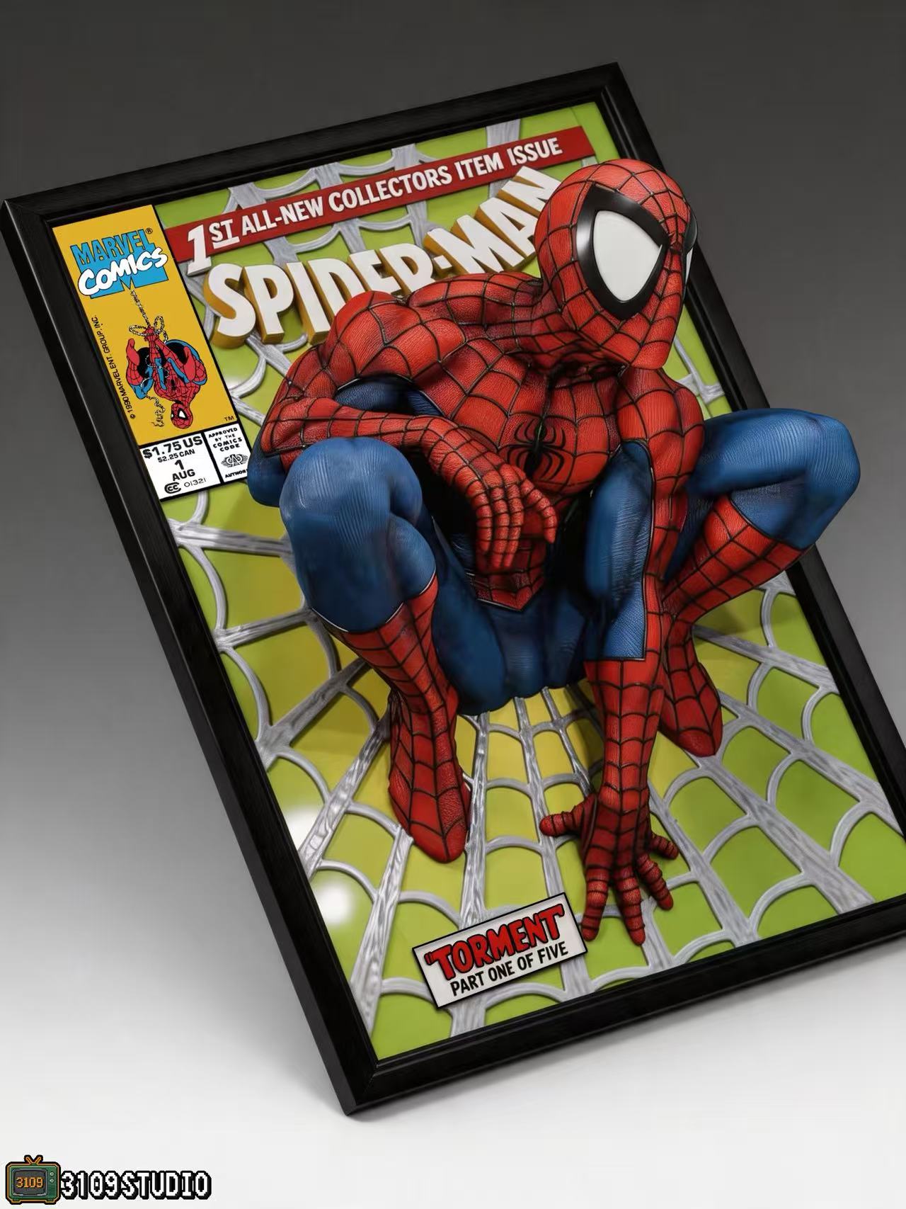 3109 Studio - Spider-Man Comic Cover 3D Mural Statue