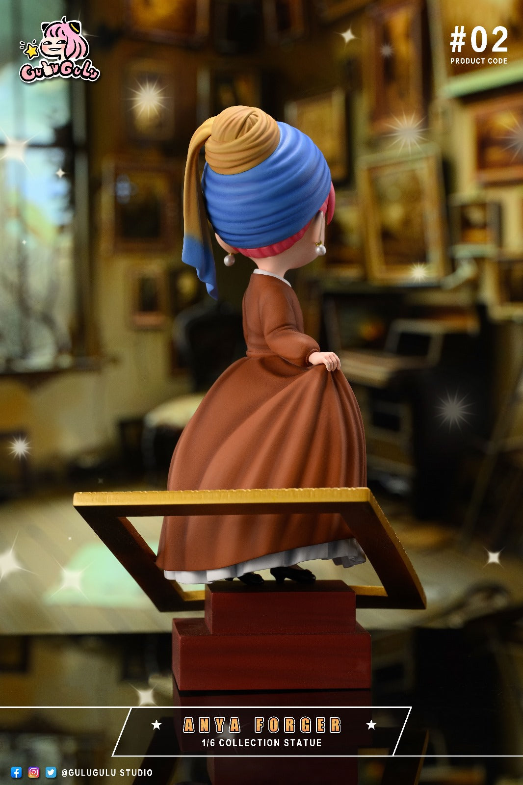 GULUGULU Studio - Anya Forger Cosplay Girl with a Pearl Earring
